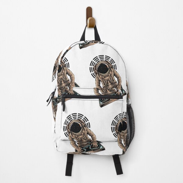 Item preview, Pattern of DJ astronaut playing at a party in space designed and sold by coffeeapparel.