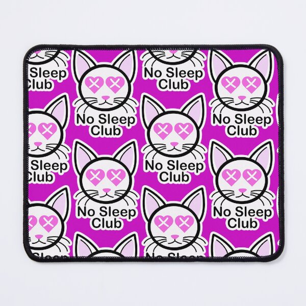 Item preview, No Sleep Club heart cat designed and sold by CedarRaiyne.