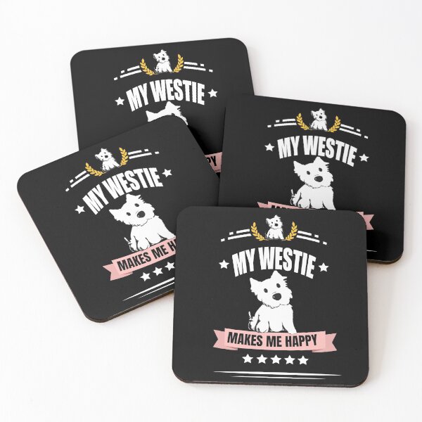 Item preview, My Westie Makes Me Happy designed and sold by thewestieholly.