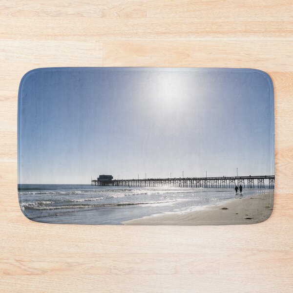 Item preview, Sunshiny SoCal Beach Day - Strolling Couple at Newport Beach Pier designed and sold by Georgia Mizuleva.