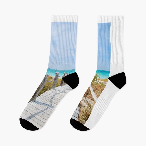 Item preview, Beach With Wooden Trail Clear Turquoise Water designed and sold by RyansOpenDoor.