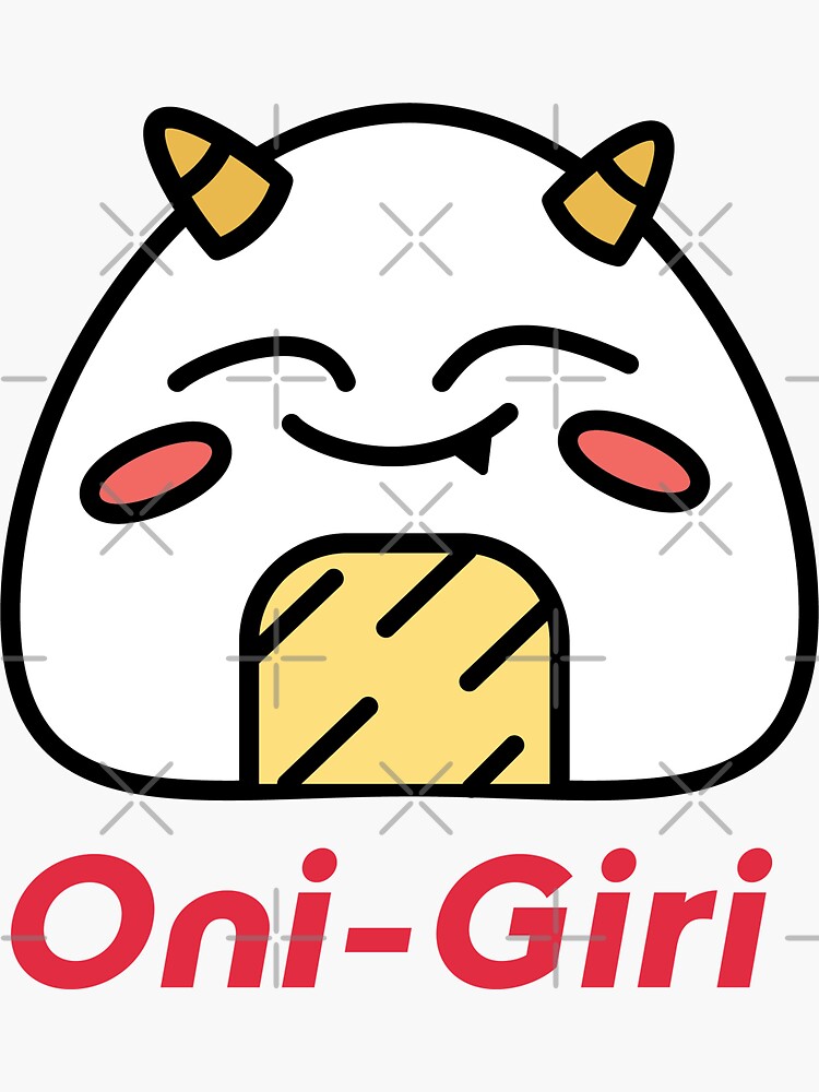 "OniGiri Logo" Sticker for Sale by kjacinto Redbubble