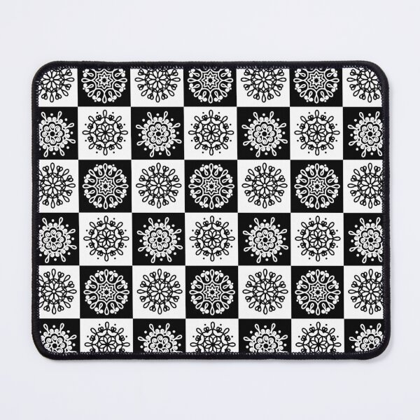 Item preview, Black And White Snowflake Mandala designed and sold by OutcastBrain.