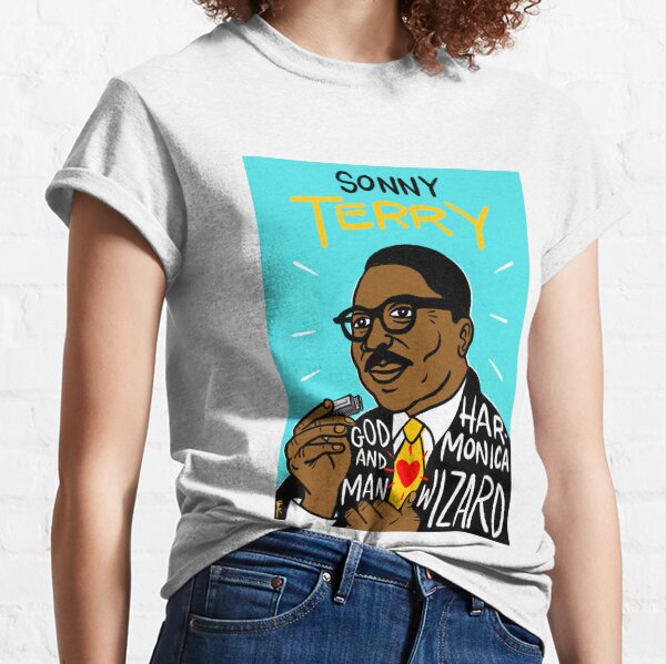 Sonny Terry Blues Folk Art Classic T-Shirt