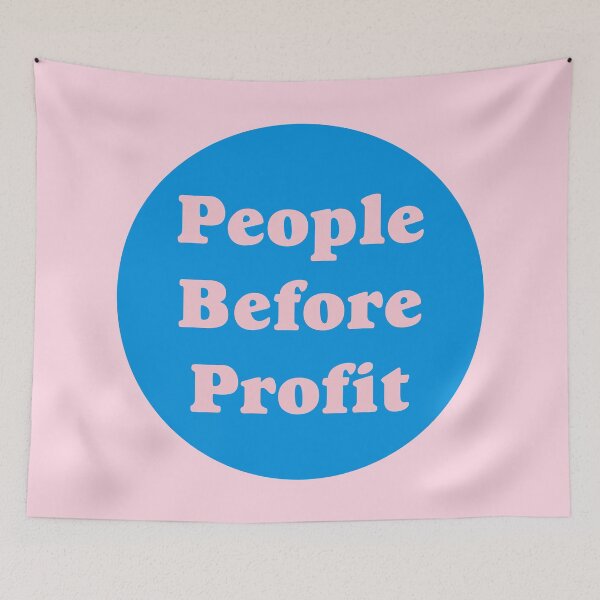 Item preview, People Before Profit designed and sold by Picket Club.