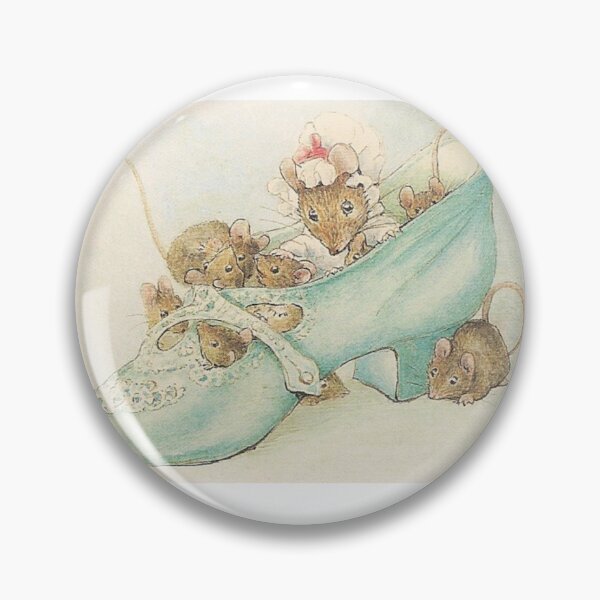 Item preview, Beatrix Potter Mouse in Shoe Appley Dapply’s Nursery Rhymes Illustration  designed and sold by Pinkmagenta.