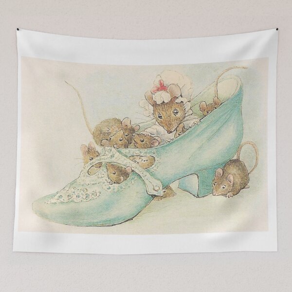 Item preview, Beatrix Potter Mouse in Shoe Appley Dapply’s Nursery Rhymes Illustration  designed and sold by Pinkmagenta.