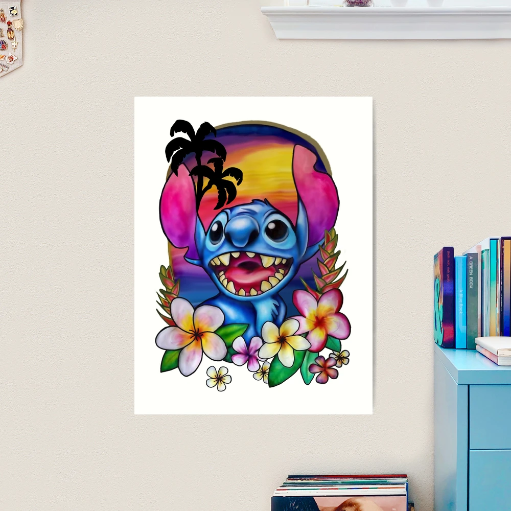 Buy Lilo and Stitch Art Print , Disney Stitch, Poster, Duckling,  Watercolor, Gift Online in India 