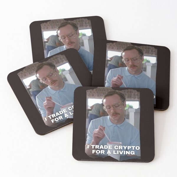 Item preview, I Trade Crypto For A Living Meme designed and sold by tfinancialleap.