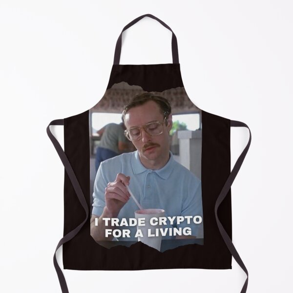 Item preview, I Trade Crypto For A Living Meme designed and sold by tfinancialleap.
