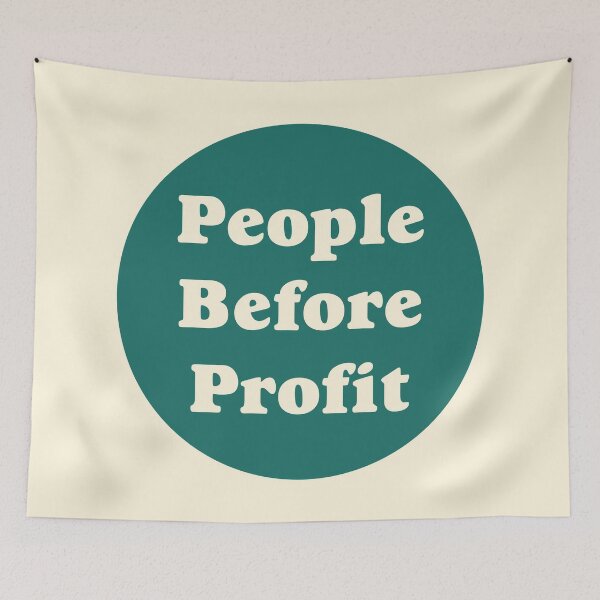Item preview, People Before Profit designed and sold by Picket Club.