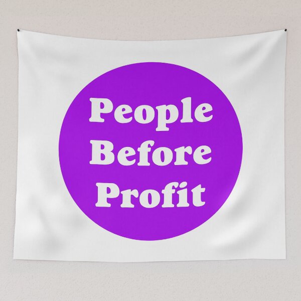 Item preview, People Before Profit designed and sold by Picket Club.