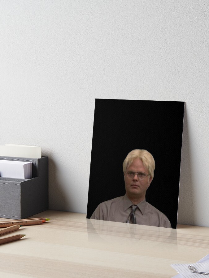 Dwight Schrute with blonde hair Poster for Sale by BestOfficeMemes