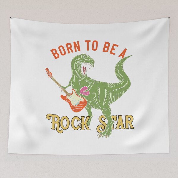 Item preview,   Born To Be Rock Star T-Shirt , funny T-Rex I T Rex Problems I Funny Dinsosaur T-ShirtT Rex playing music  T-Shirt, T Rex If You're Happy and You Know It Clap Your Oh T-Shirt designed and sold by Luckydoe1.