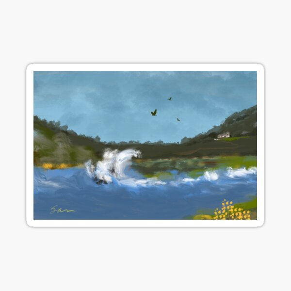 Stormy Monday at the Bay Sticker
