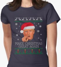 Make Christmas GREAT AGAIN Women's Fitted T-Shirt