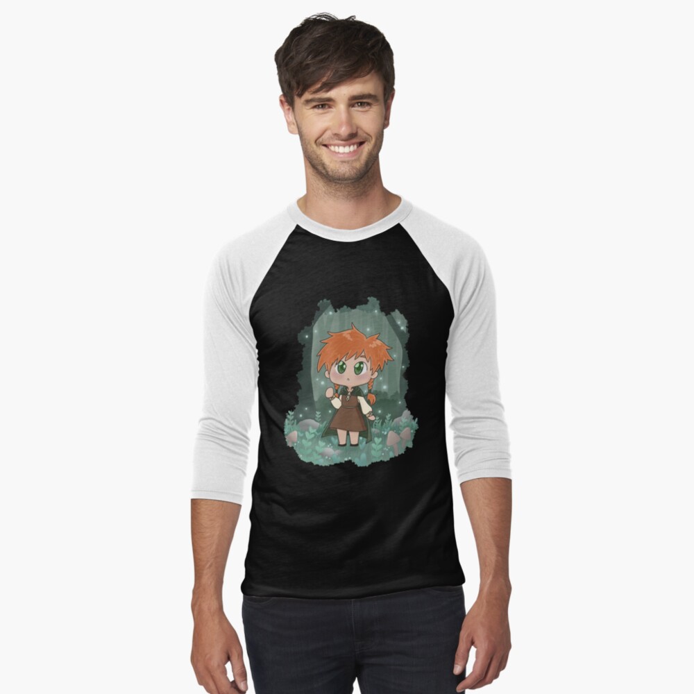 Item preview, Baseball ¾ Sleeve T-Shirt designed and sold by kabocha-chan.