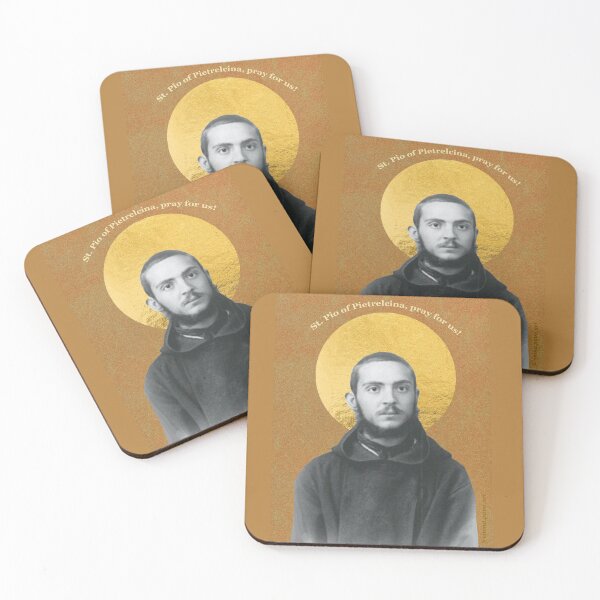 Item preview, St. Padre Pio Holy Card designed and sold by emma-pano.