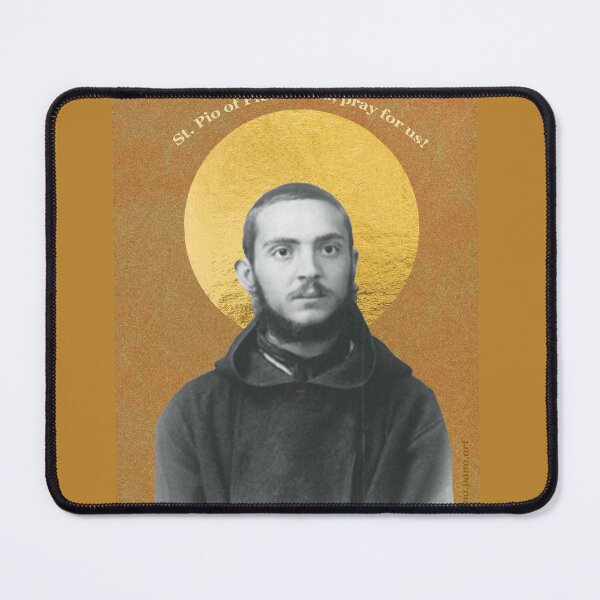 Item preview, St. Padre Pio Holy Card designed and sold by emma-pano.