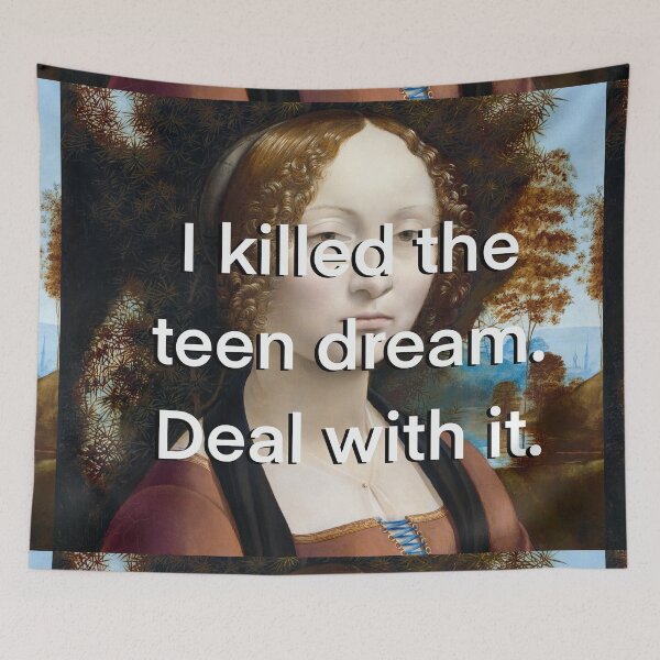 Item preview, I Killed the Teen Dream Jawbreaker Quote Again designed and sold by KristaZed.