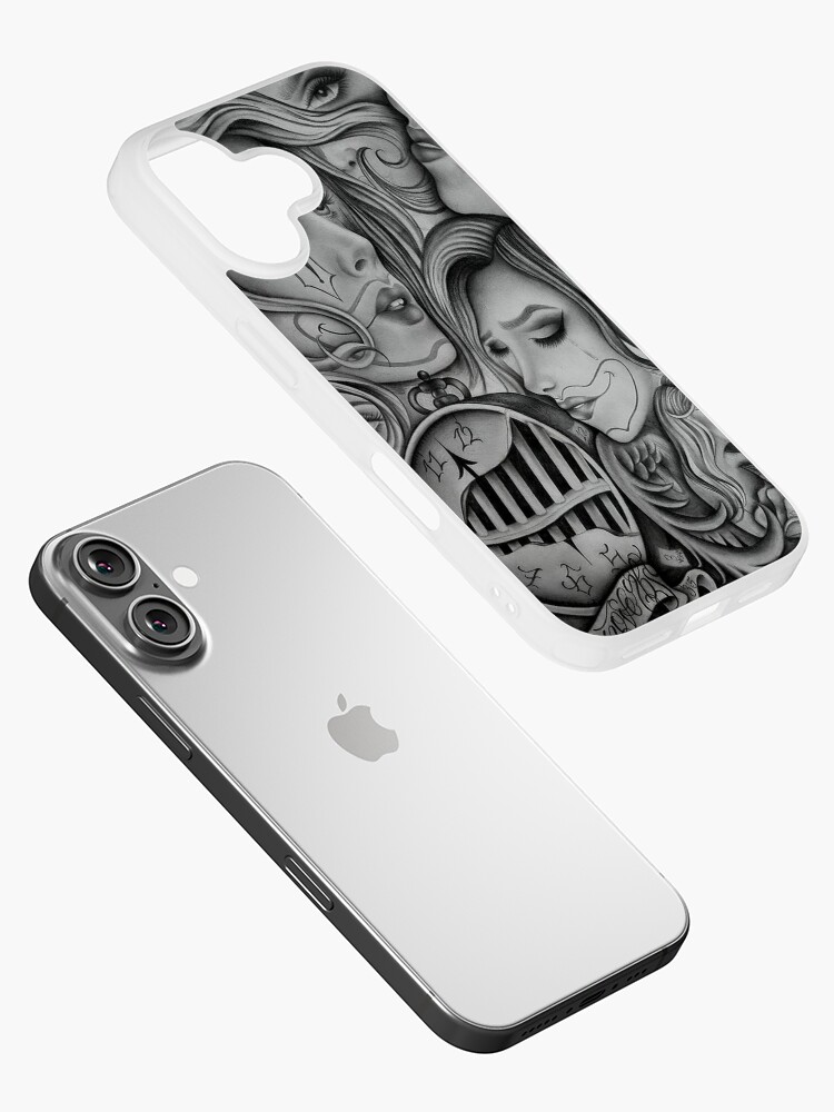 iPhone - chalise様 Sad eyes chola clown , Chicano art , black and grey art