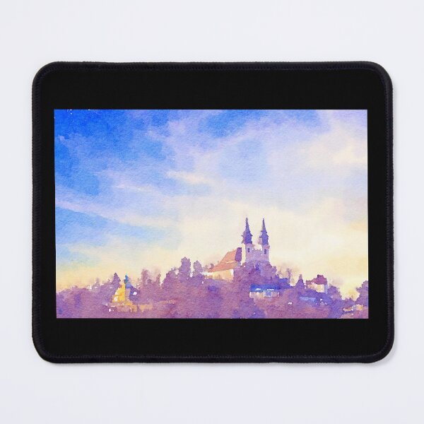 Item preview, Pöstlingberg Linz watercolor designed and sold by Lexpixelart.