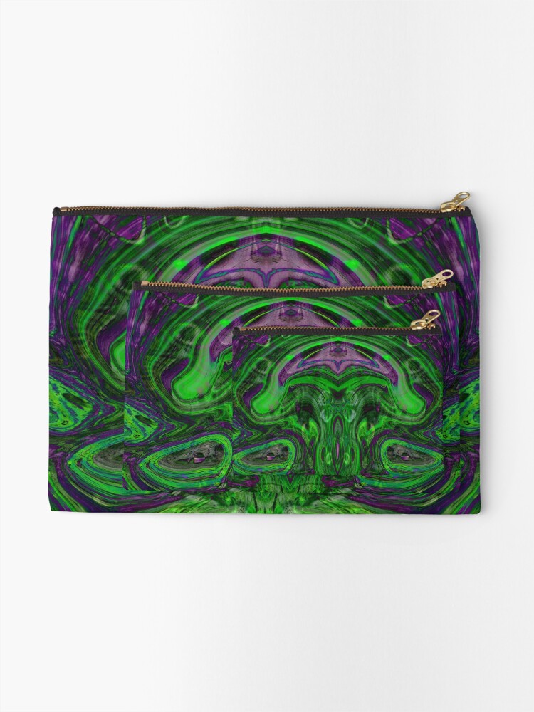 Thumbnail 2 of 4, Zipper Pouch, mushroom designed and sold by ReflectionofYou.