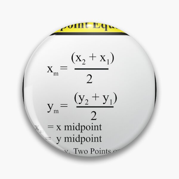 Item preview, The Midpoint Formula: The AlgebraMatrix at Redbubble designed and sold by Mark Stansberry.