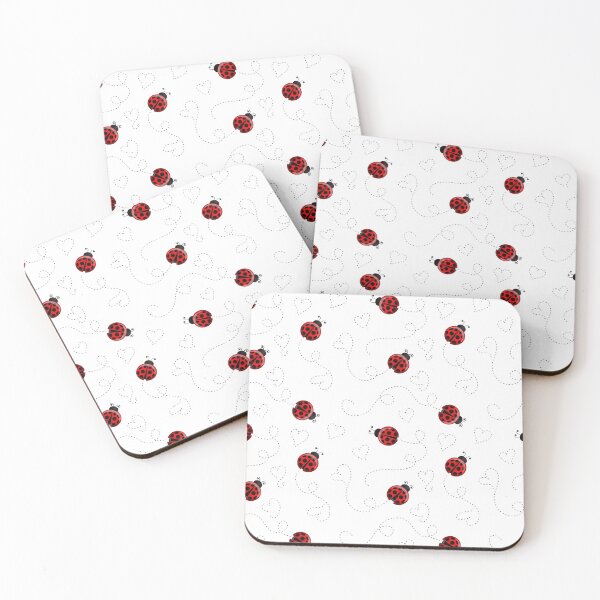 Item preview, Ladybugs and hearts designed and sold by pnkpopcorn.
