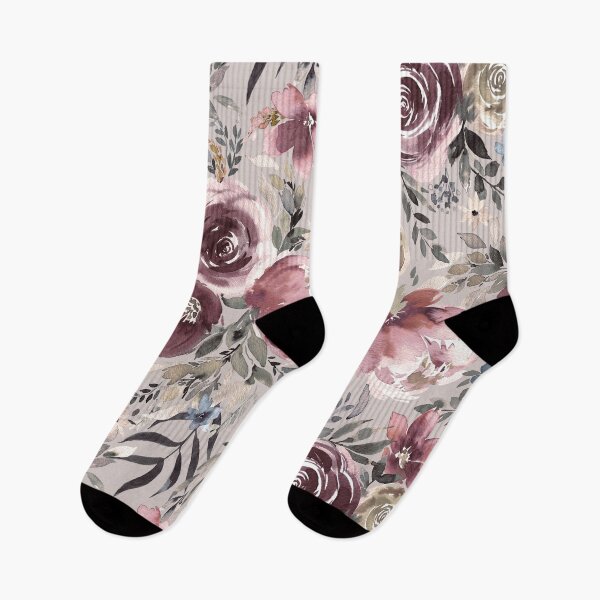 Item preview, Watercolor Peonies and Roses Winter Floral Print Pale Pink designed and sold by ninoladesign.