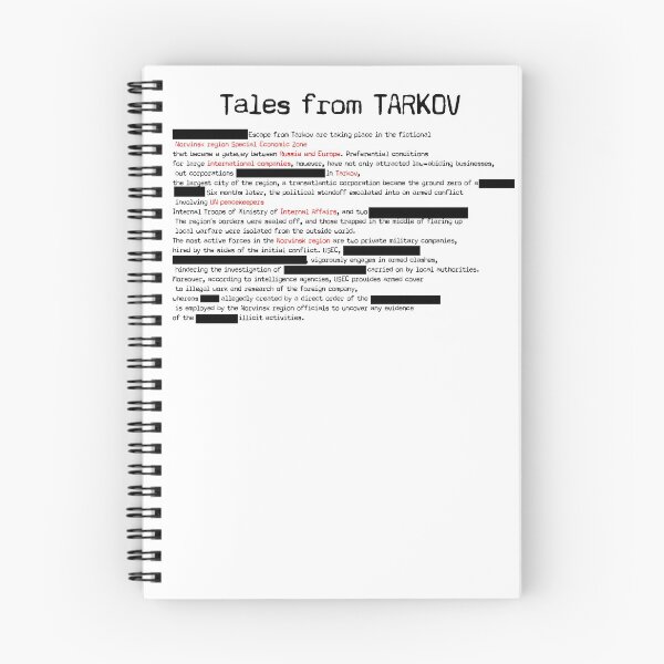 Item preview, Classified Tales from Tarkov  document  designed and sold by John Carlo Designs.