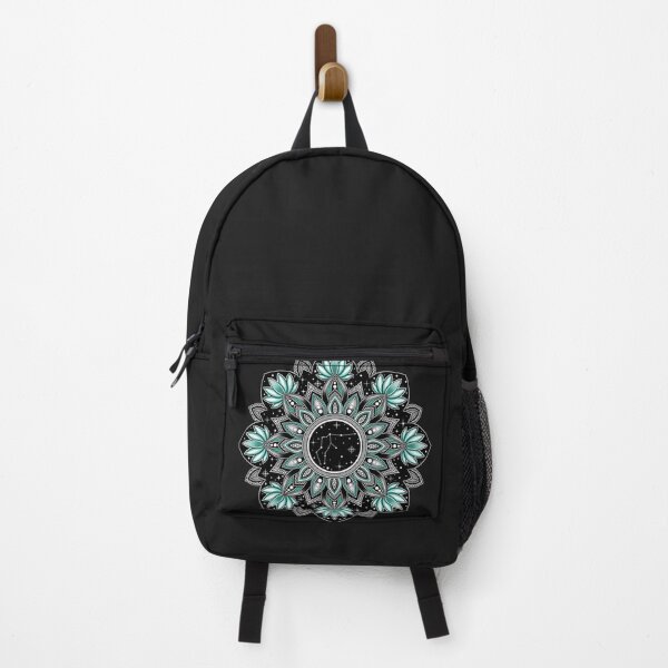 Item preview, Aquarius Zodiac Sign Mandala Art - Green Lotus designed and sold by LorenaElenaArt.
