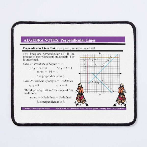 Item preview, Perpendicular Lines Explained: The AlgebraMatrix at Redbubble designed and sold by Mark Stansberry.
