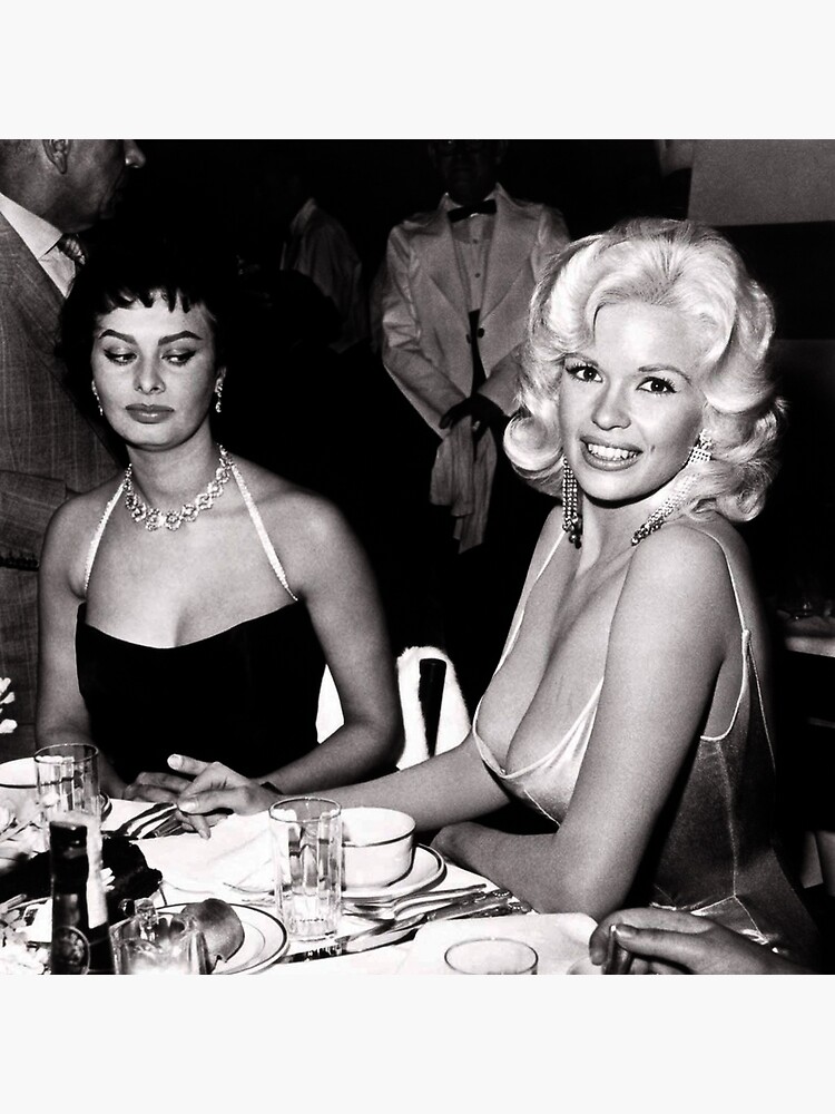 Jayne mansfield and sophia loren Premium Matte Vertical Poster sold by Breakable Daisey