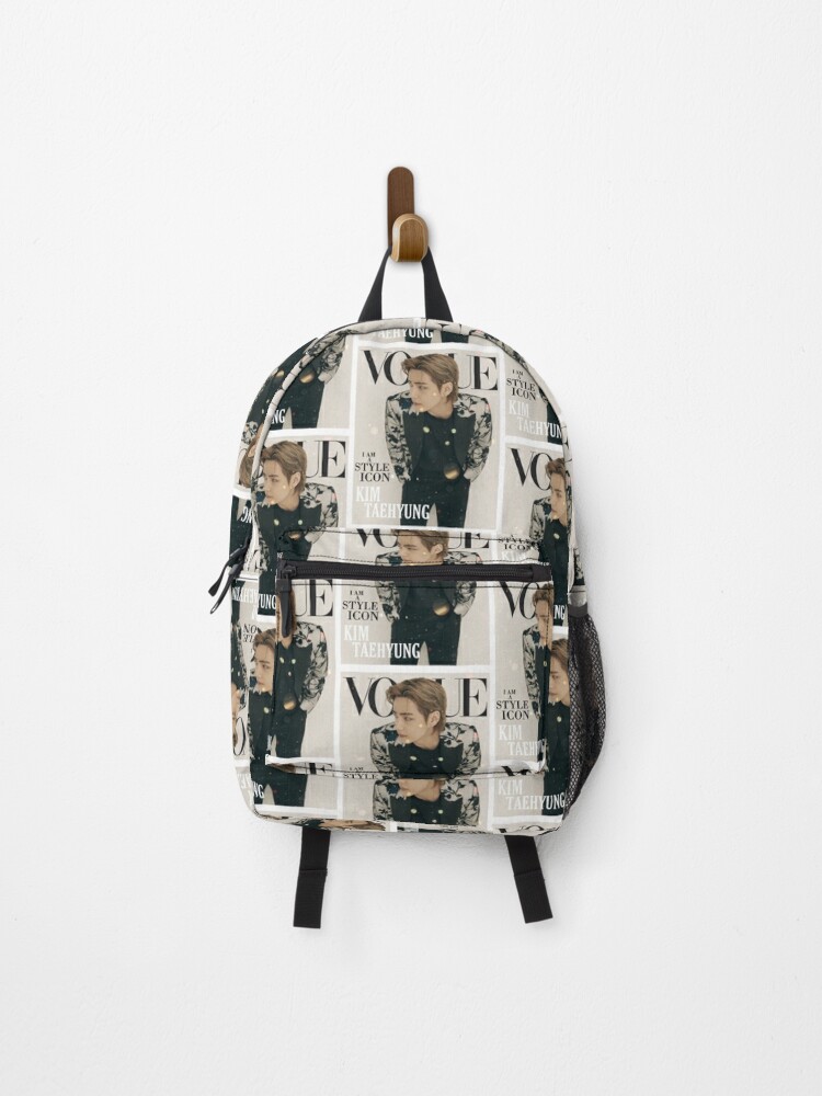 KPOP Kim Taehyung V Design Large Capacity Backpack Soft Leather