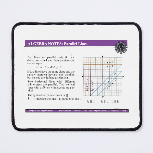 Item preview, Parallel Lines, Symbols and Notation Explained: The AlgebraMatrix at Redbubble designed and sold by Mark Stansberry.