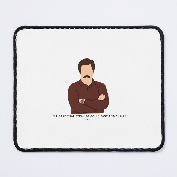 Item preview, Ron Swanson steak quote Parks and Rec designed and sold by Addison237.