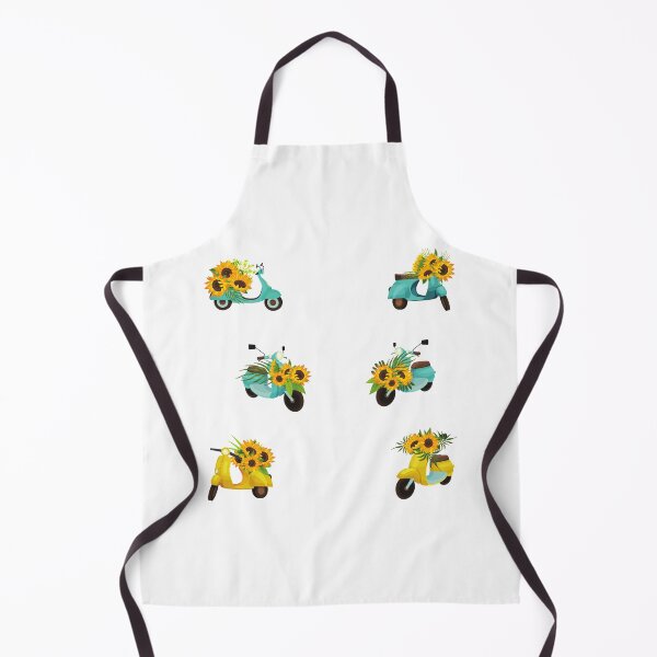 Item preview, Sunflowers Motorcycles. Cute Blue and Yellow Motorcycles With Sunflowers designed and sold by silviaol.