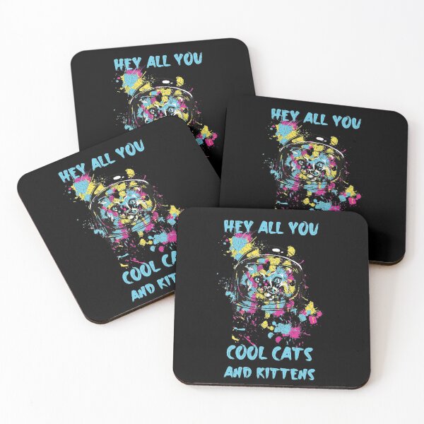 Item preview, Hey all you cool cats and kittens with Colorful cat, designed and sold by sama-stylish.