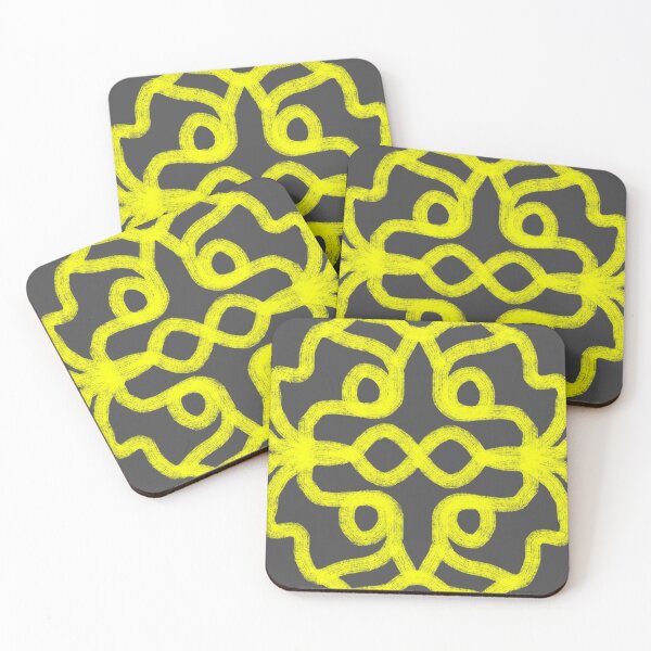 Item preview, Yellow Needlework on Gray designed and sold by NuciferaDesigns.