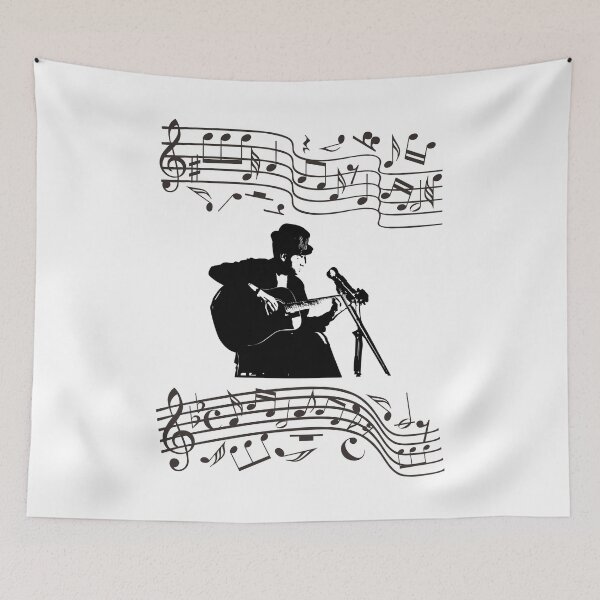 Item preview, Guitar Singer And Music Notes designed and sold by MottoDigging.