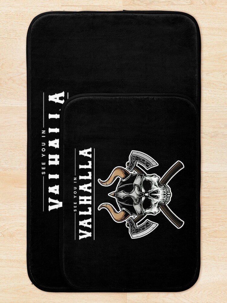 Discover See You In Valhalla Vikings Nordic Bath Mat