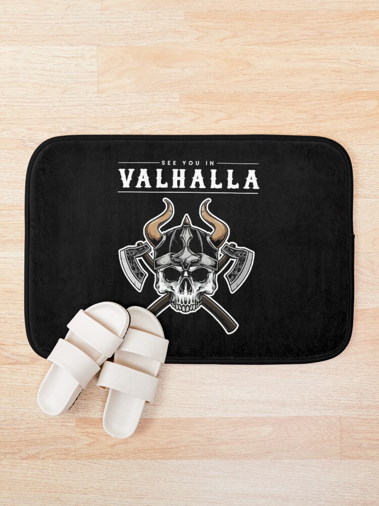 Disover See You In Valhalla Vikings Nordic Bath Mat