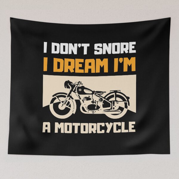 Item preview, I Don't Snore I Dream I'm A Motorcycle Funny Snoring Biker Dad designed and sold by Kaladzishop.