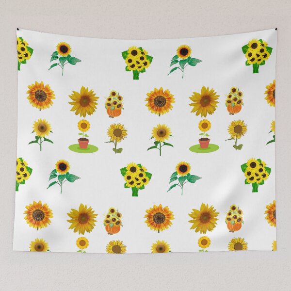 Item preview, Sunflowers Collage. Cute Mixed Yellow Sunflowers designed and sold by silviaol.