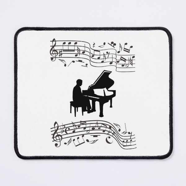 Item preview, Piano Player And Music Notes designed and sold by MottoDigging.