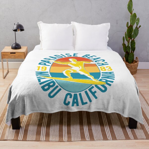 Item preview, paradise beach malibu california t-shirt, Malibu CA Vintage 70s Retro Throwback Design T-Shirt designed and sold by Luckydoe1.