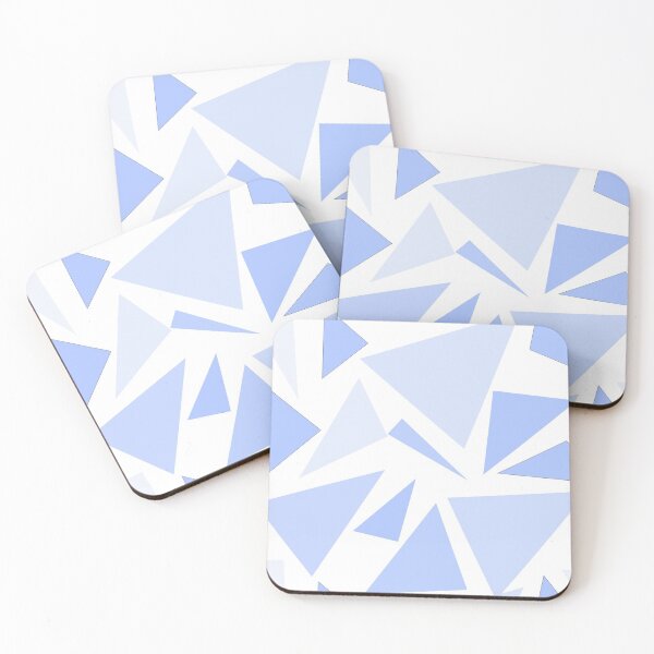 Item preview, Sky blue triangle pattern designed and sold by BlommaPie.