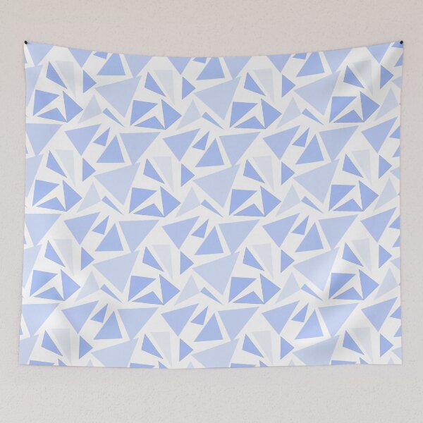 Item preview, Sky blue triangle pattern designed and sold by BlommaPie.