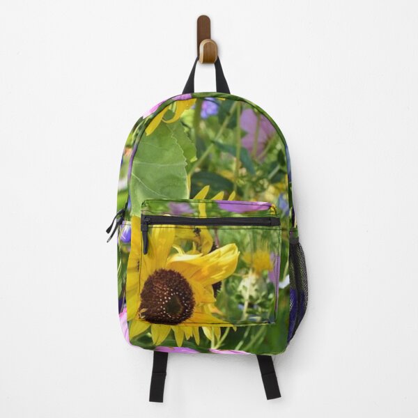 Item preview,  Mixed Summer Pink, Blue Wildflowers and Yellow Sunflower designed and sold by silviaol.